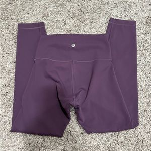 Lululemon Wunder train 23” legging in grape thistle - size 4
